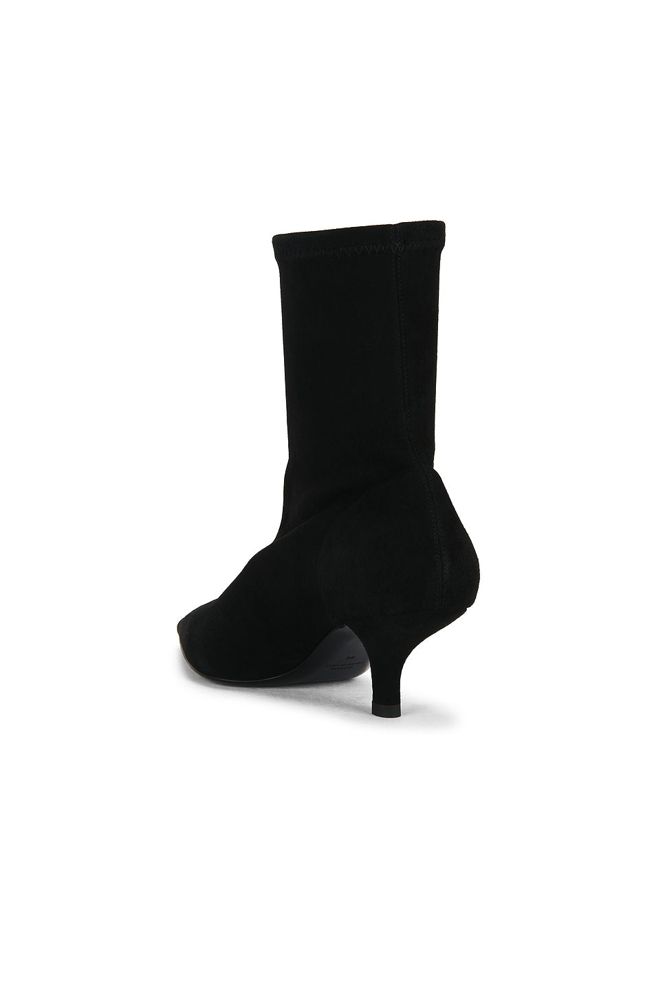 Suede Heeled Sock Boot