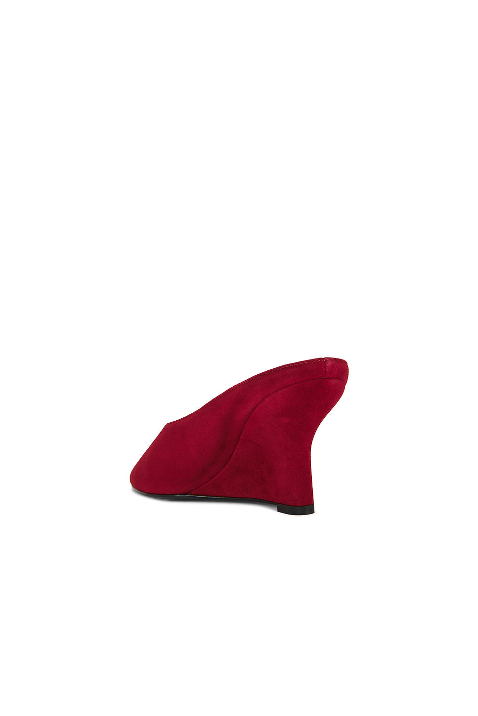 Peep Toe Velvet Wedge