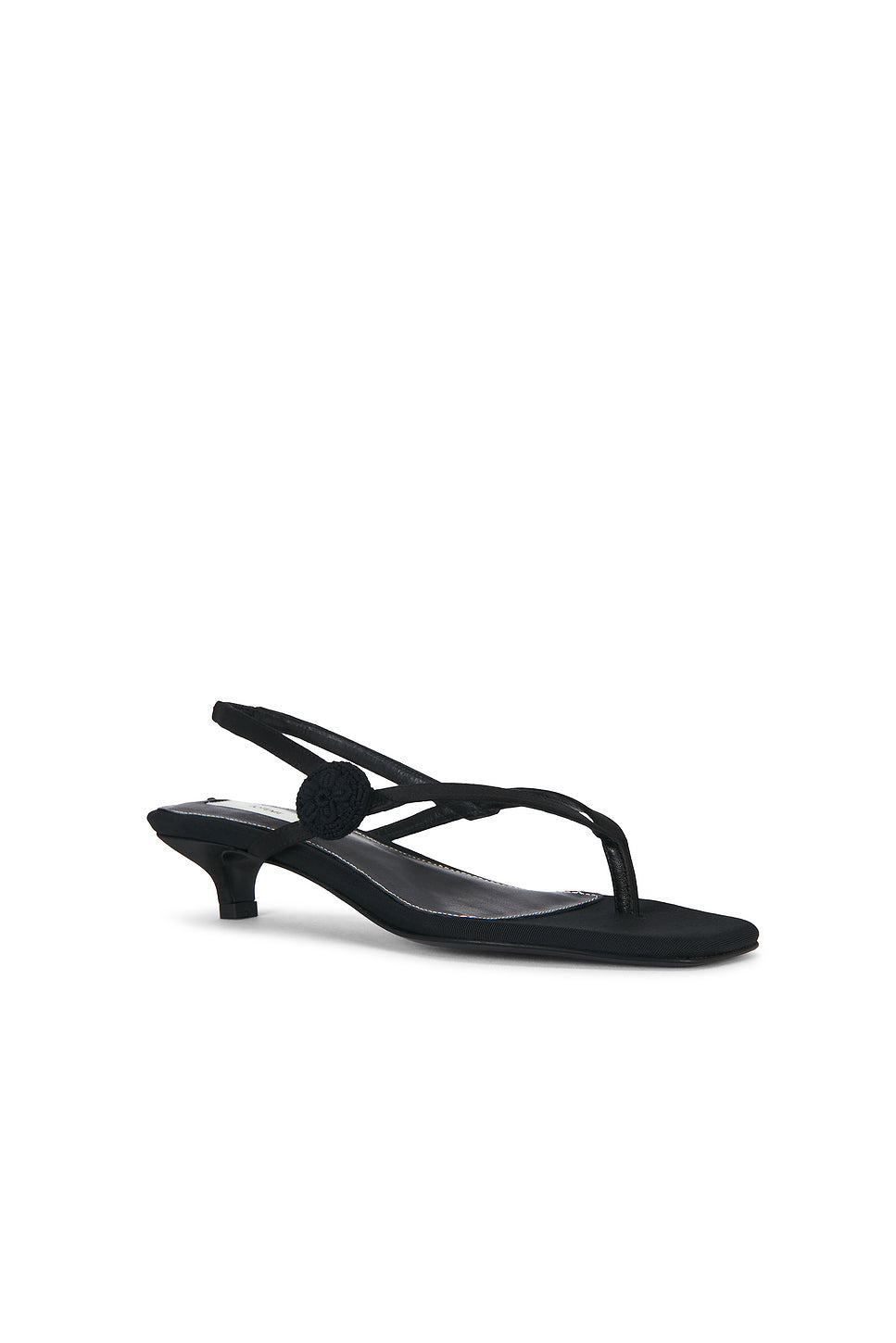 Slingback Satin Heeled Flip Flop