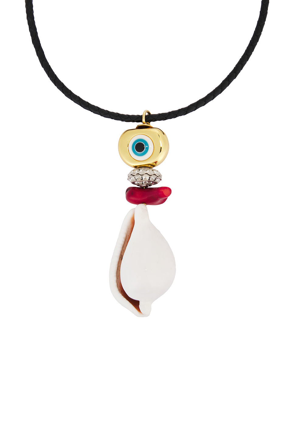 Evil Eye Conch Necklace