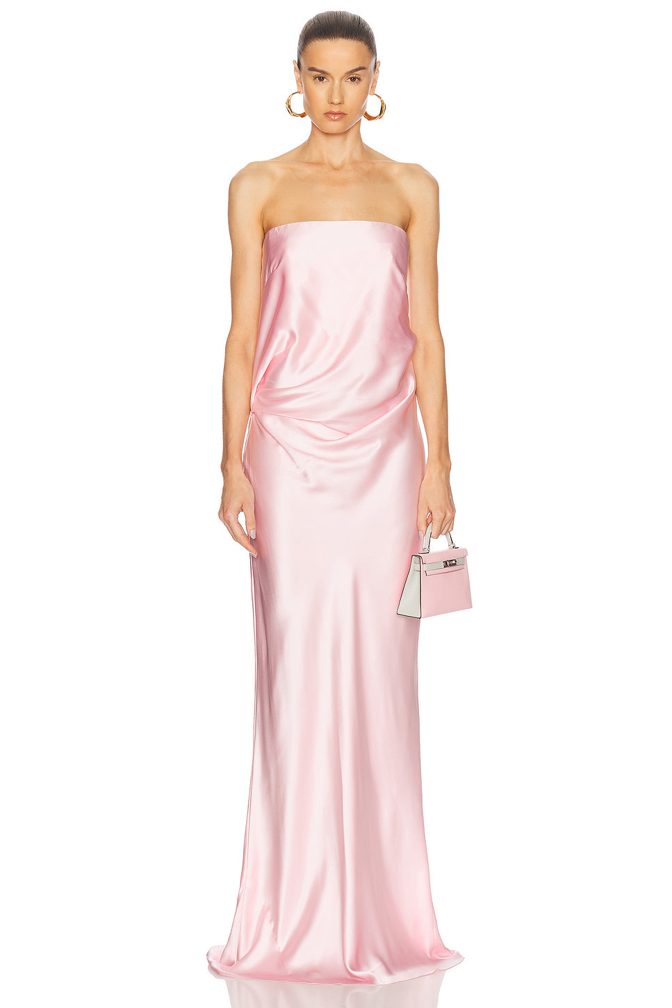 Draped Strapless Gown