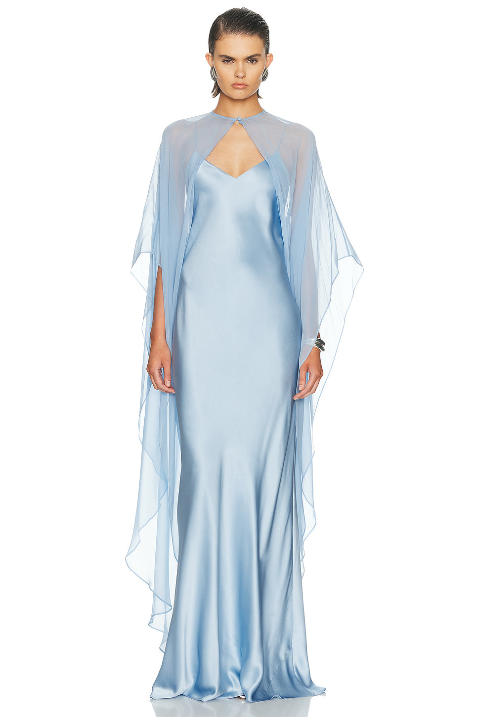 Bias Slip Dress And Cape