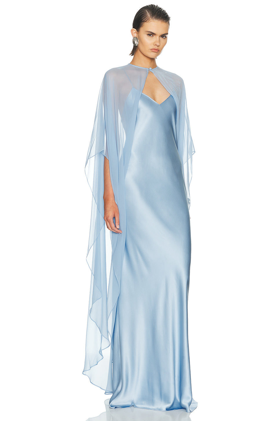 Bias Slip Dress And Cape