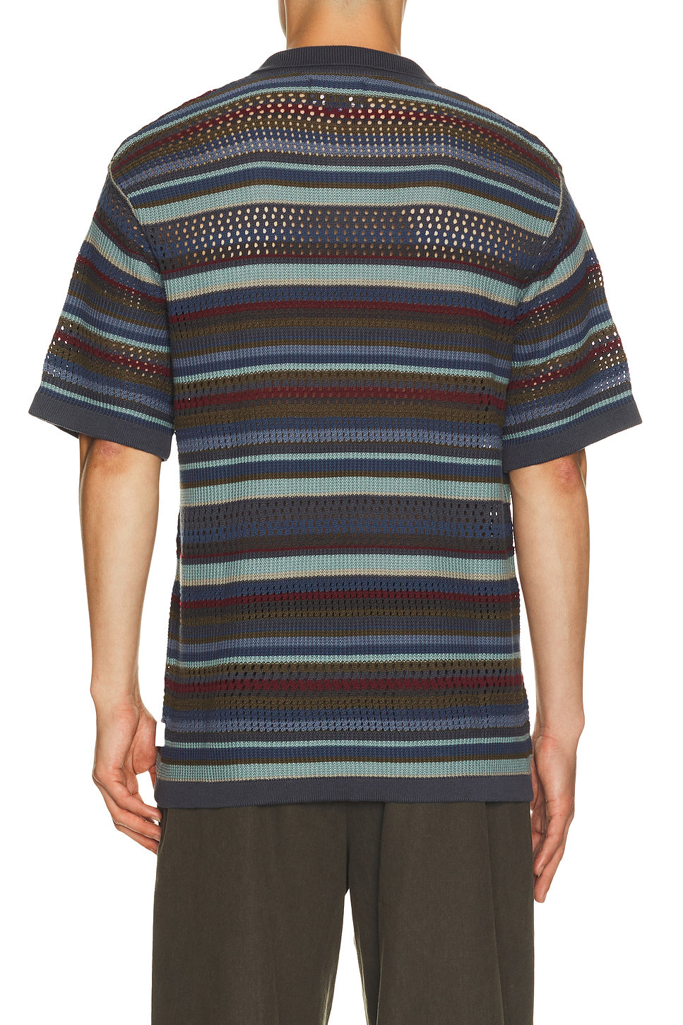 Striped Knit Polo