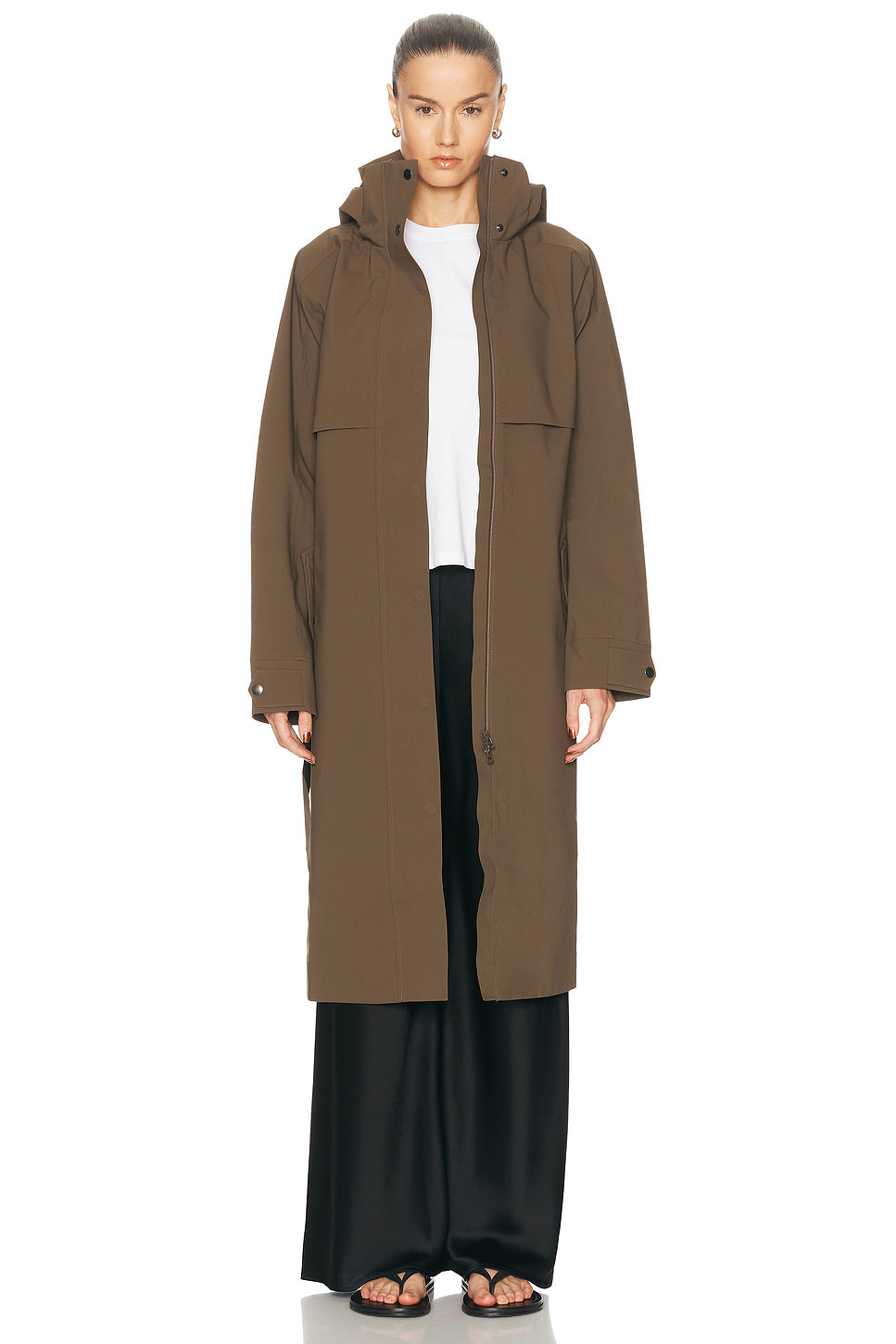 James Hooded Trench Coat