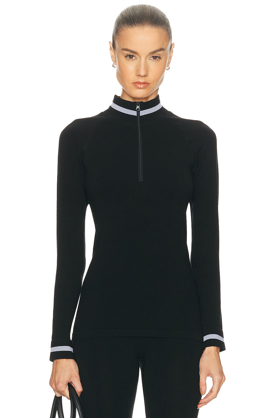 Seamless Quarter Zip Base Layer Top