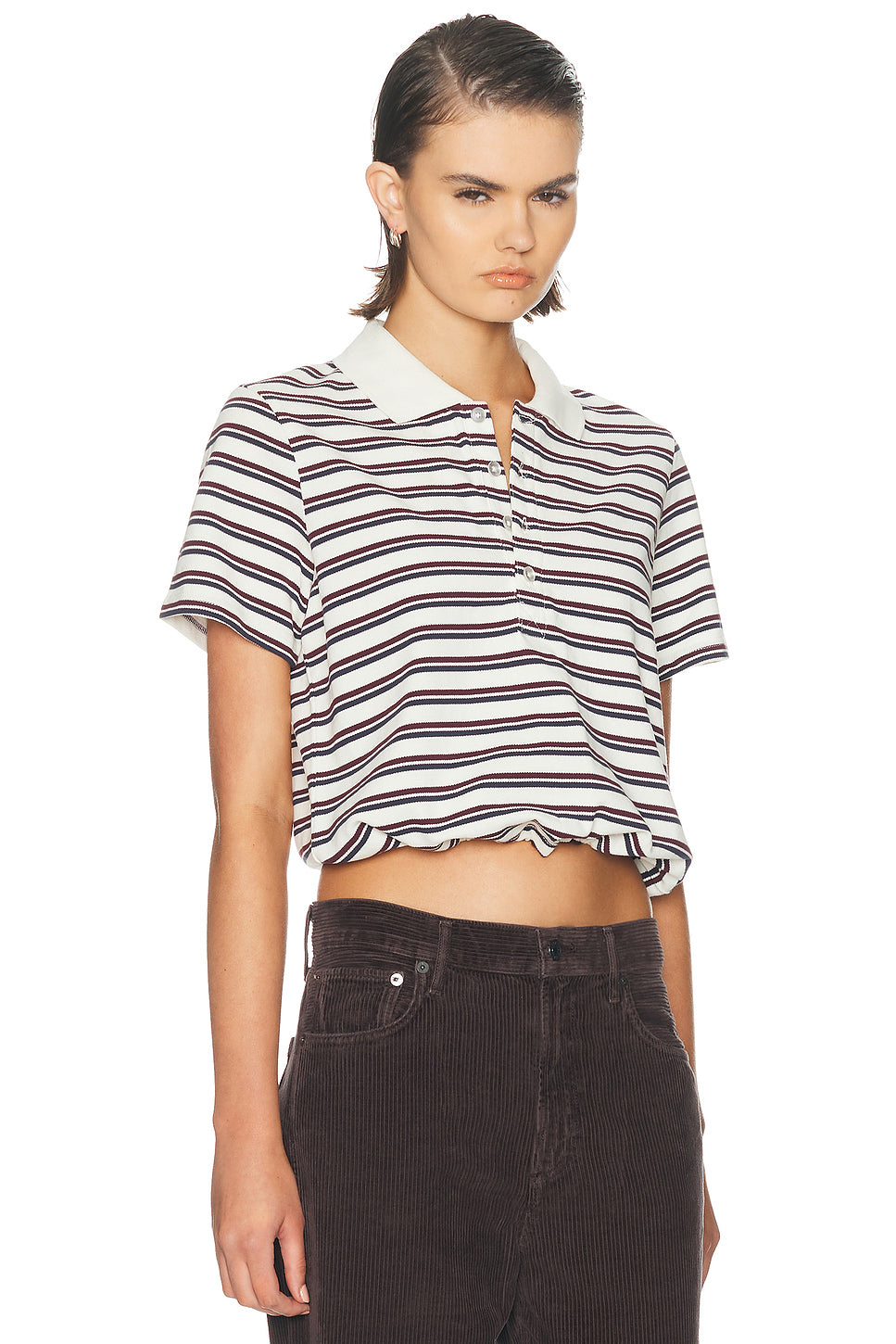 Sophie Cropped Polo Shirt