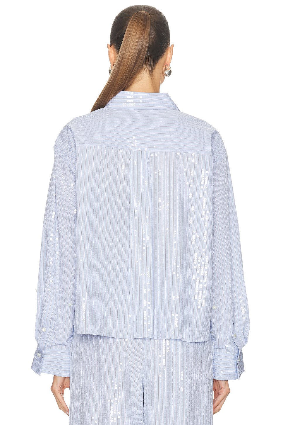 Sequin JD Button Down Top
