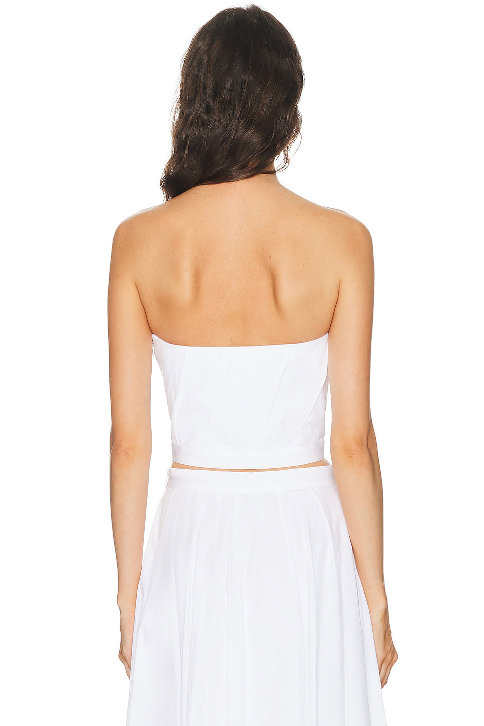 Pleated Bustier Top