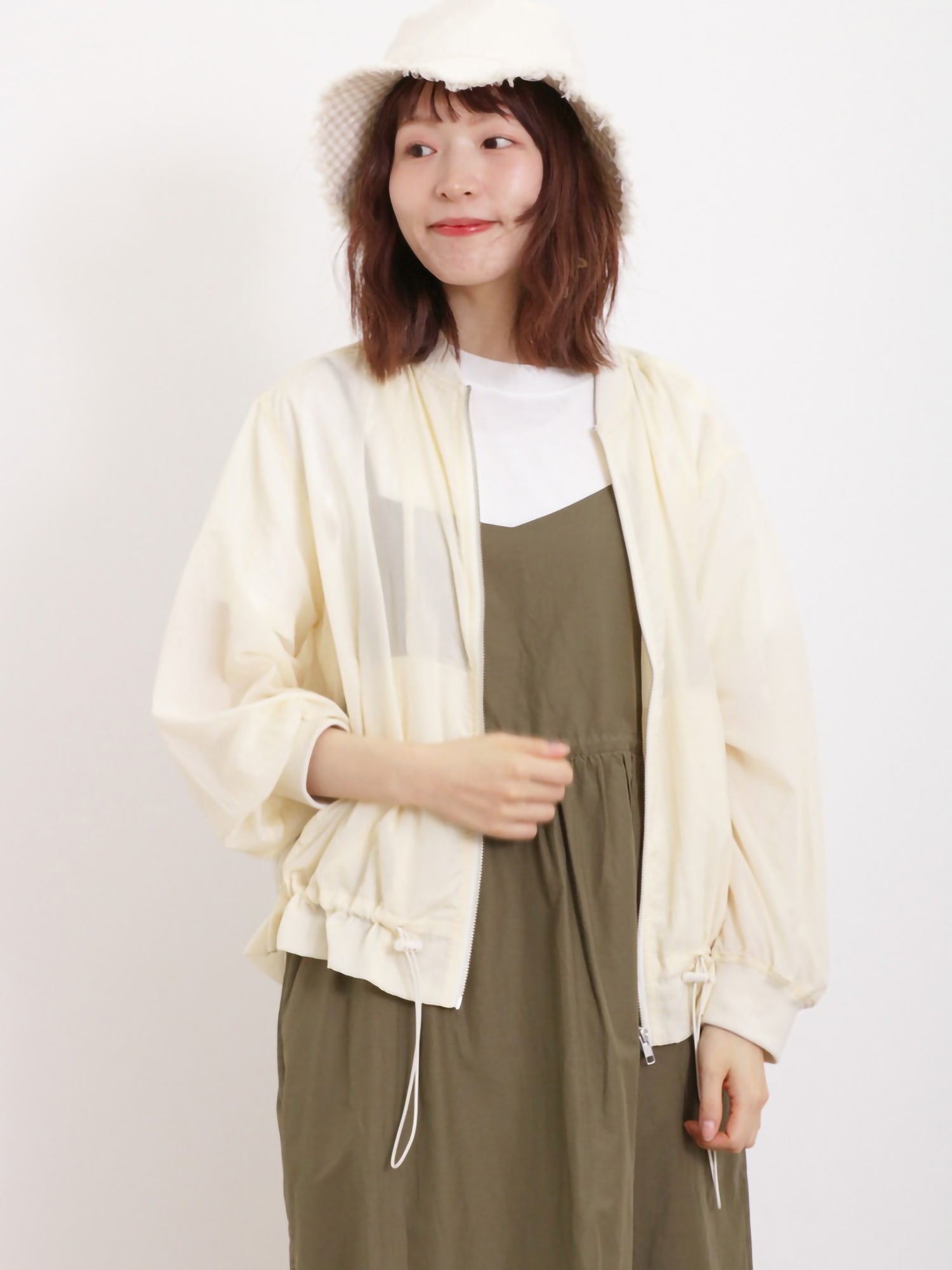 Tokihane Sheer Zip Blouson