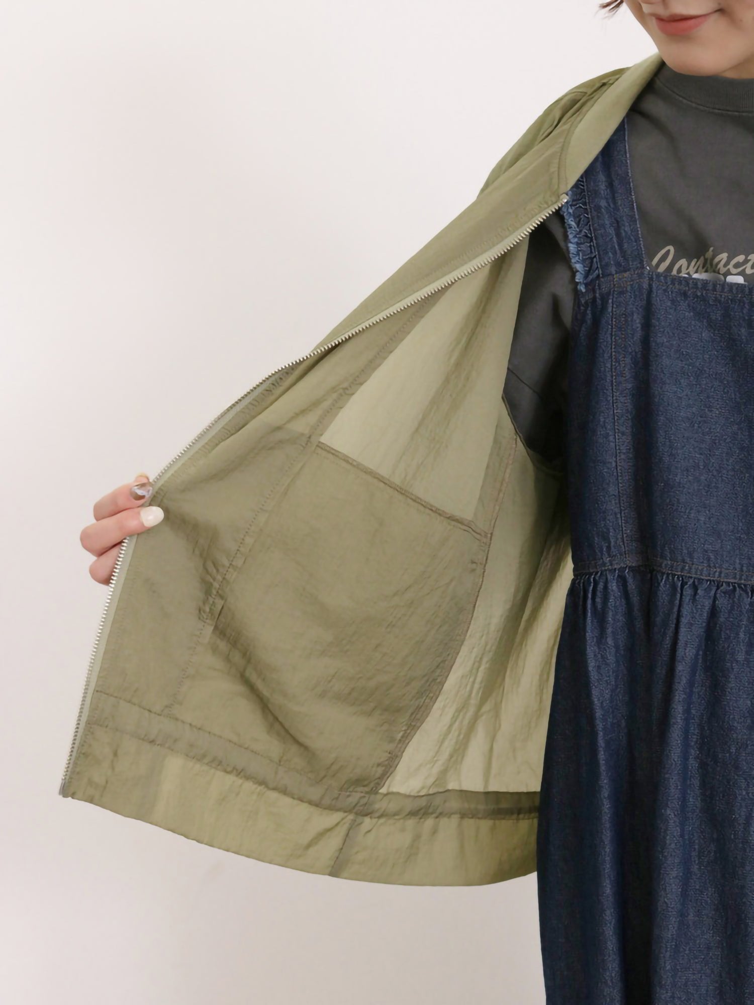 Tokihane Sheer Zip Blouson