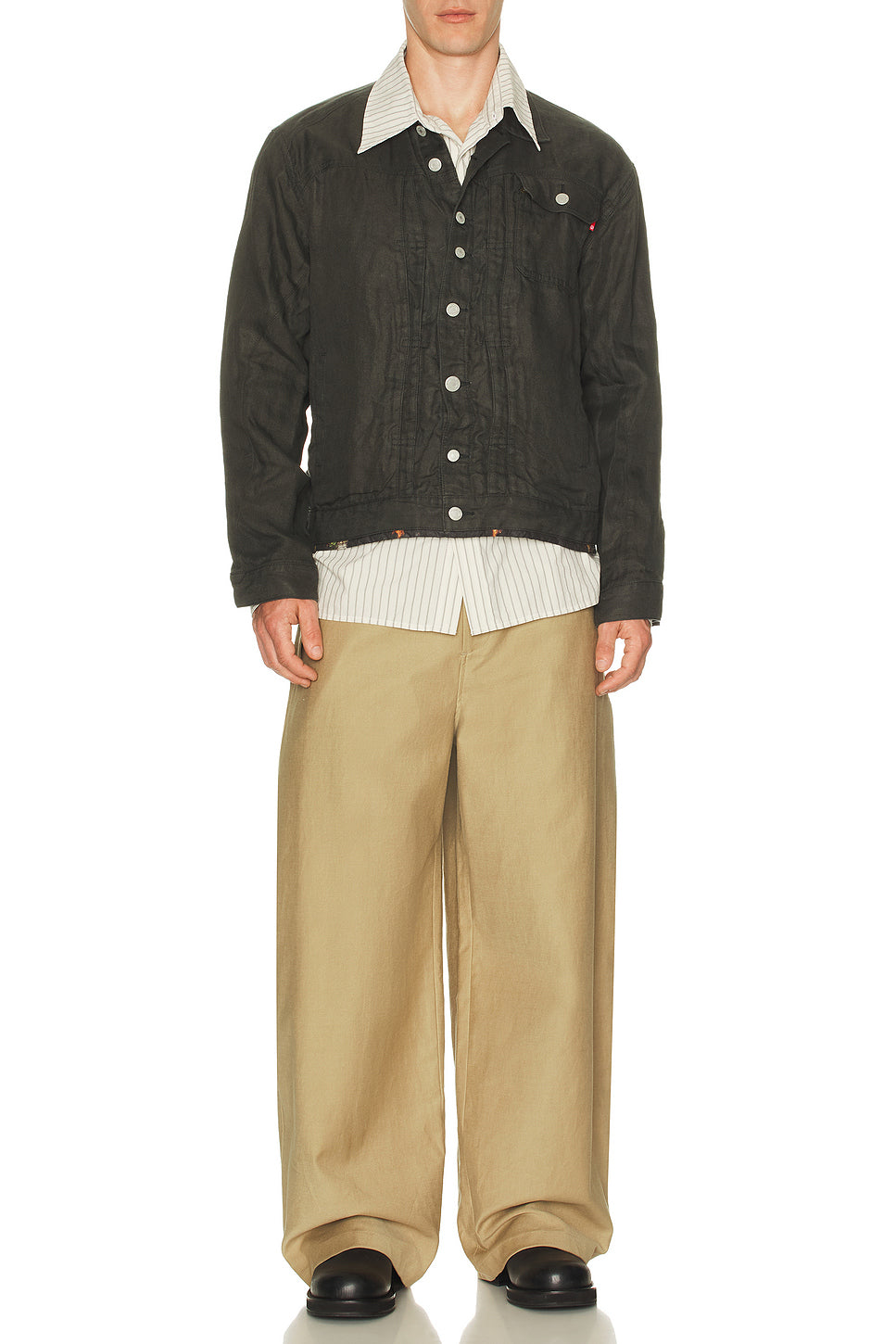 Button Down Blouson