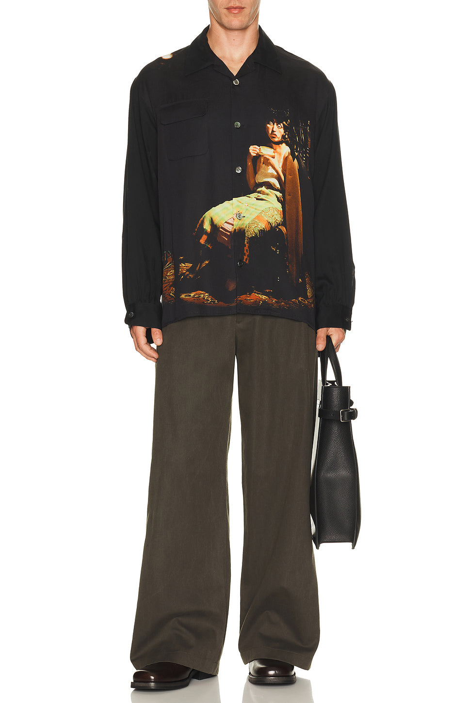 Graphic Button Up Shirt