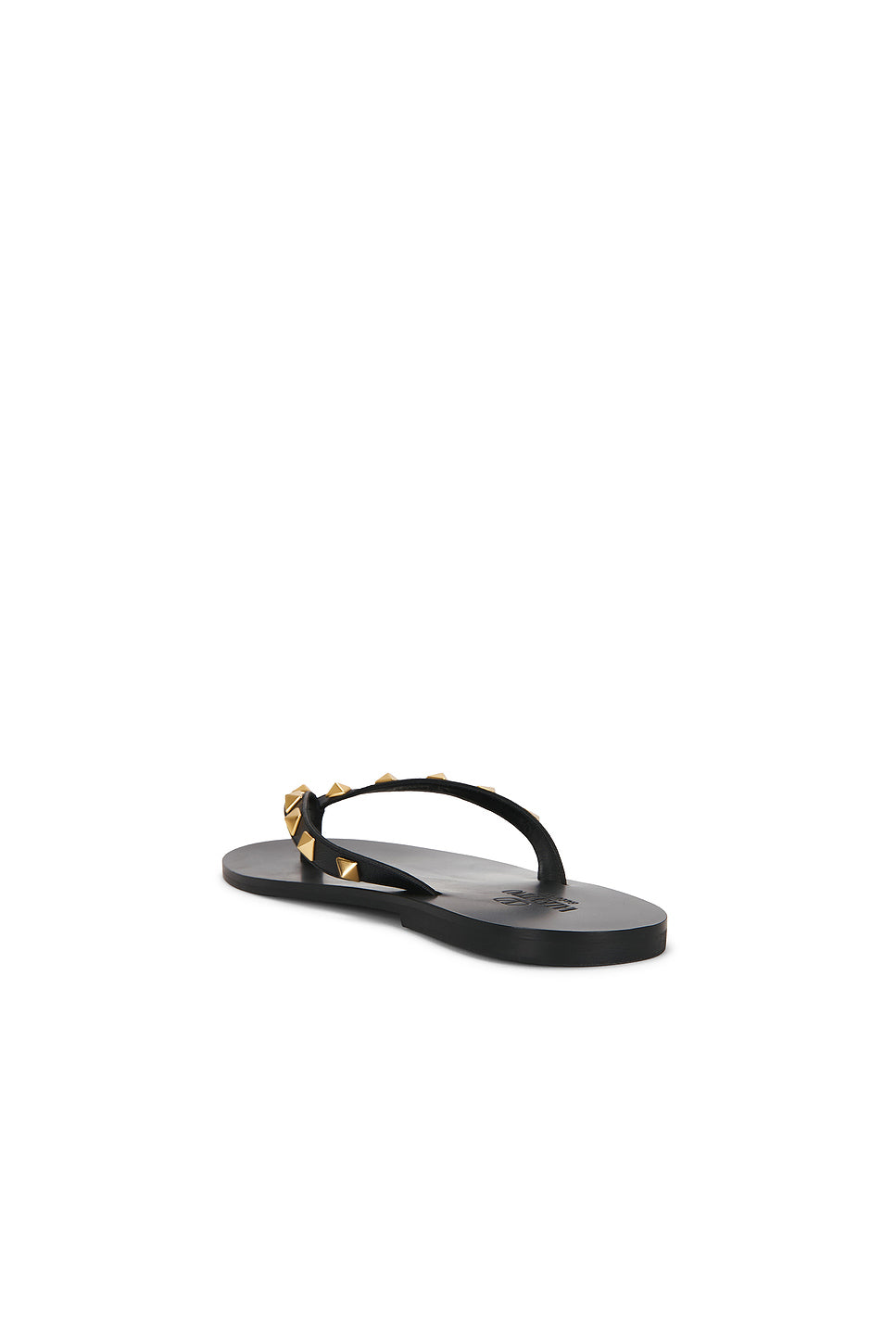 Studded Thong Sandal in Nero