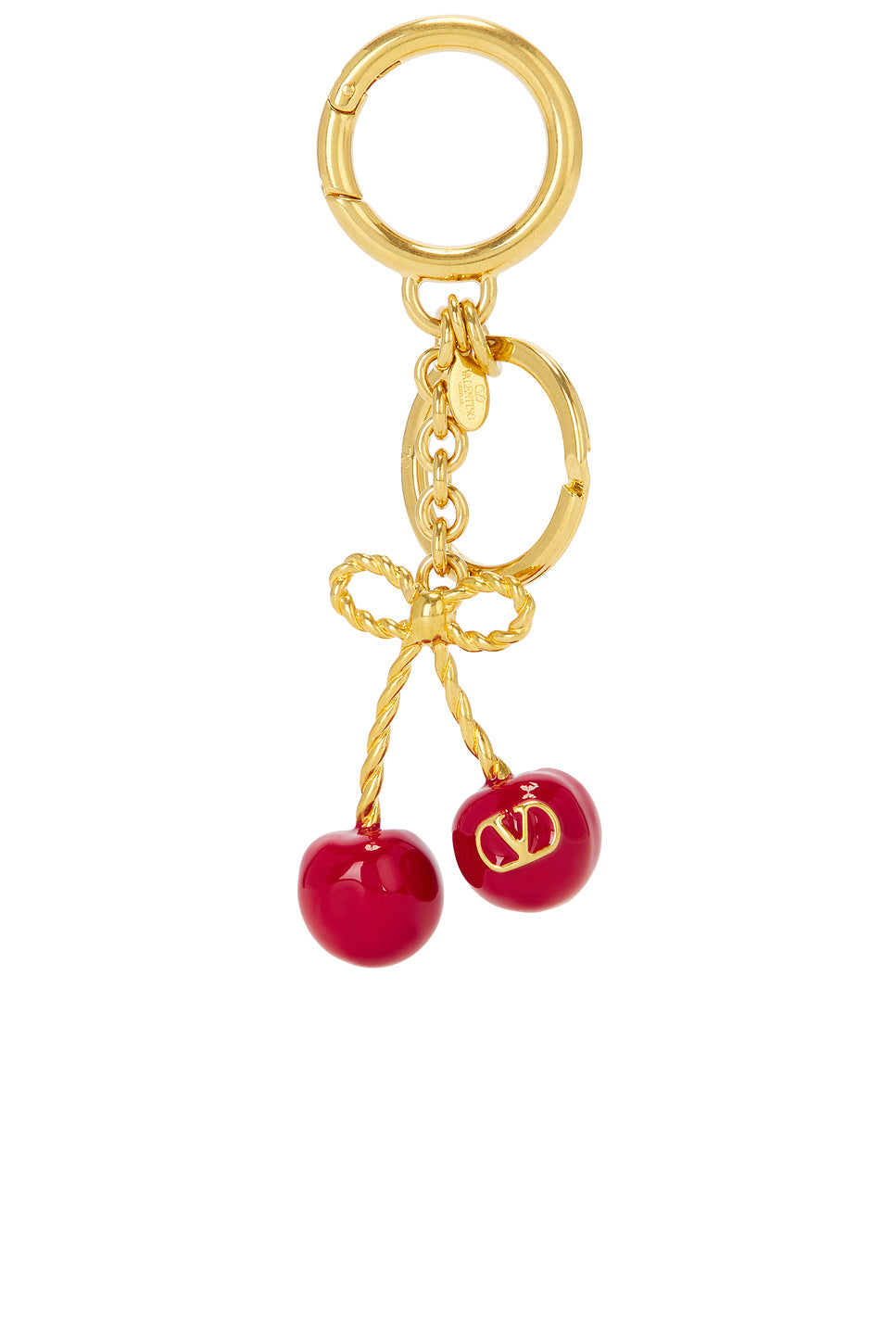 V Logo Signature Keyring