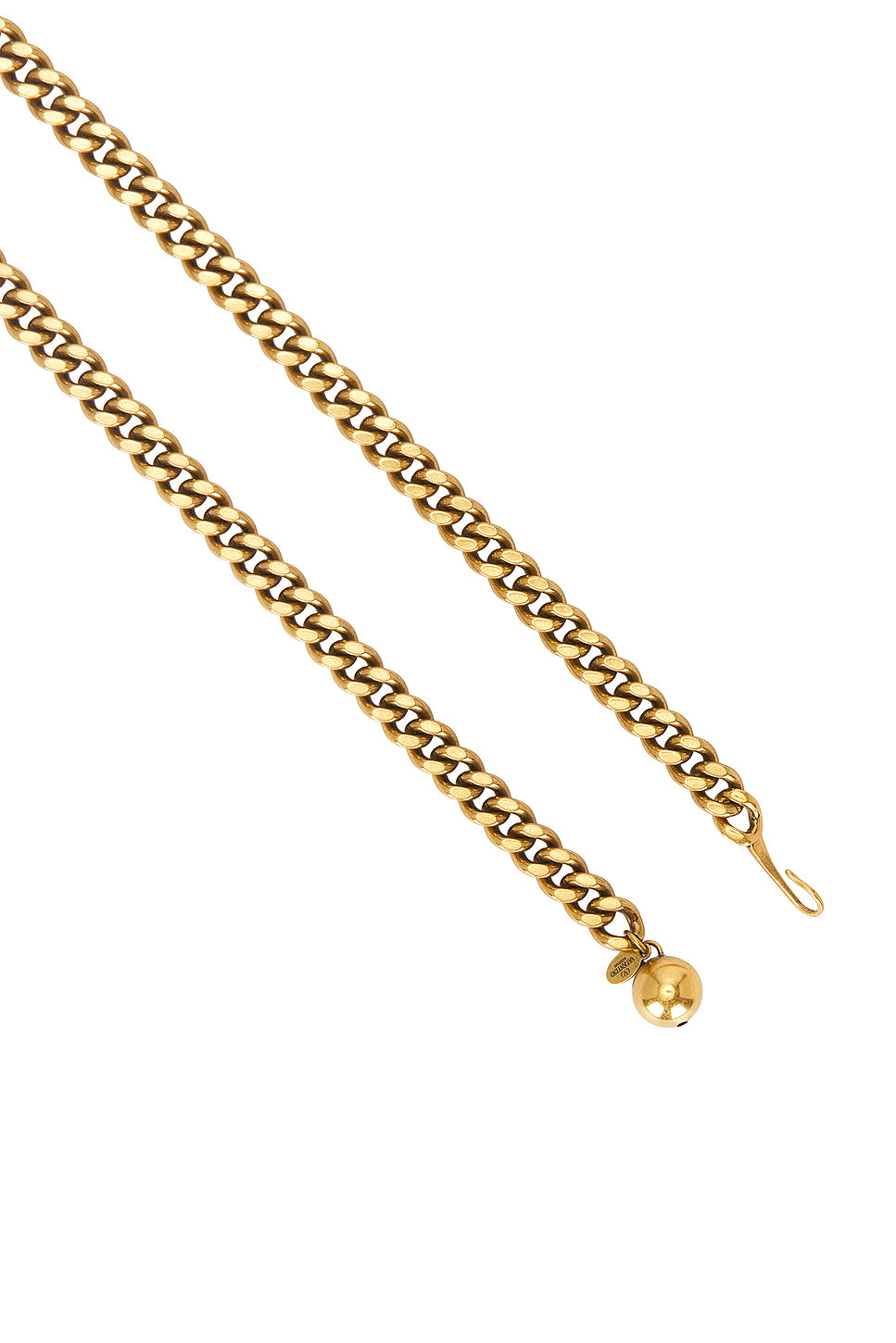 V Logo Signature Chain Belt