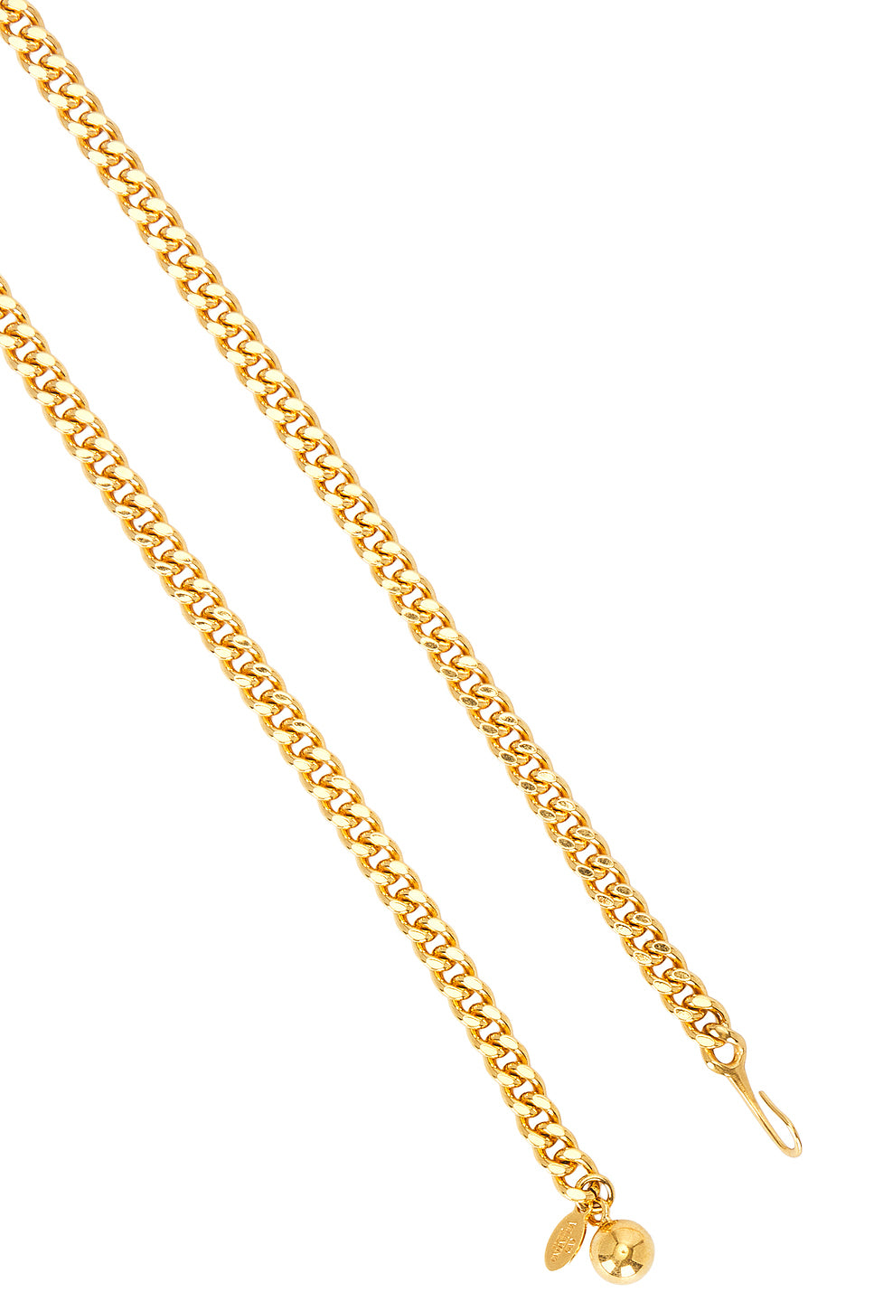 V Logo Signature Chain Belt