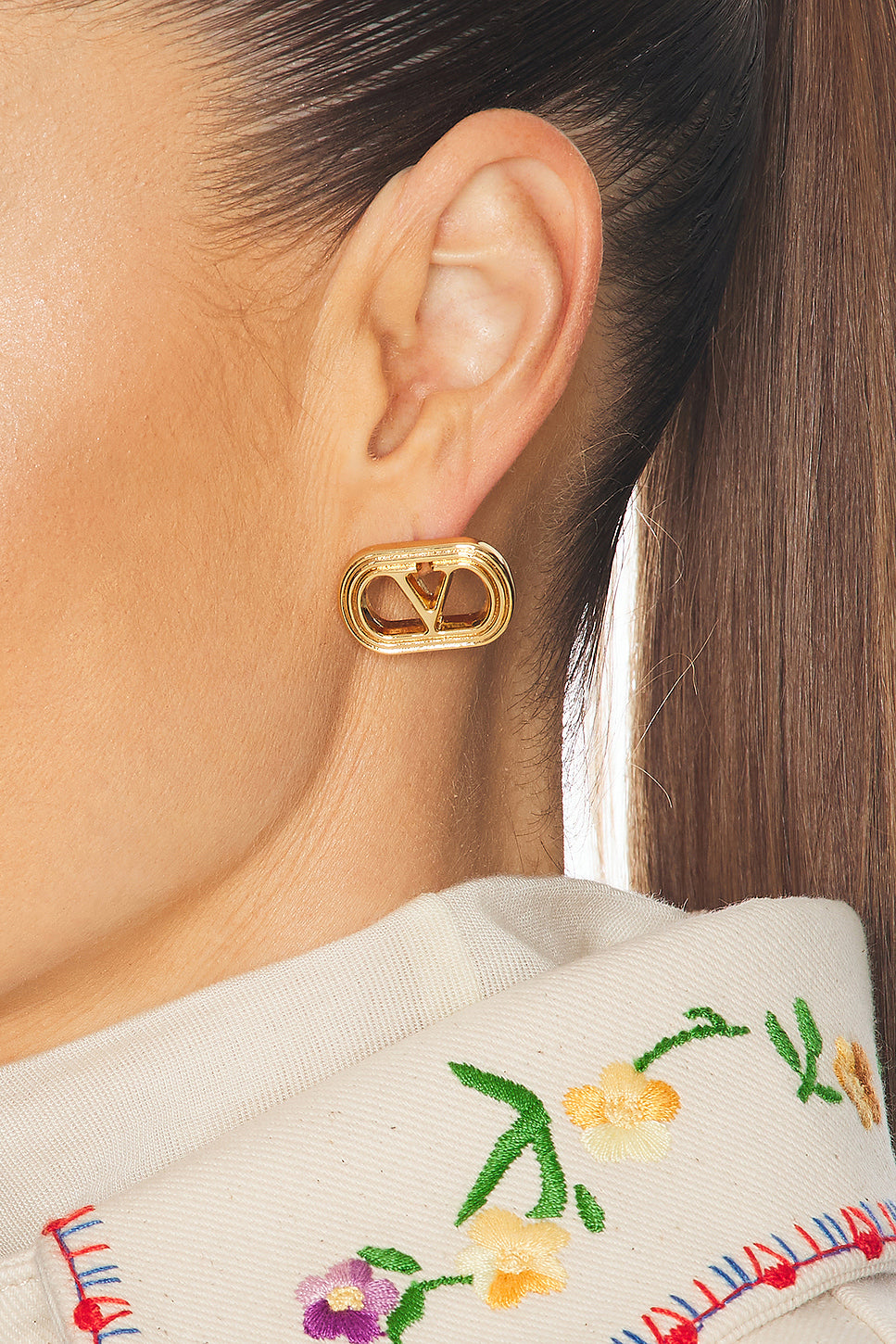 Ovalette Logo Earrings