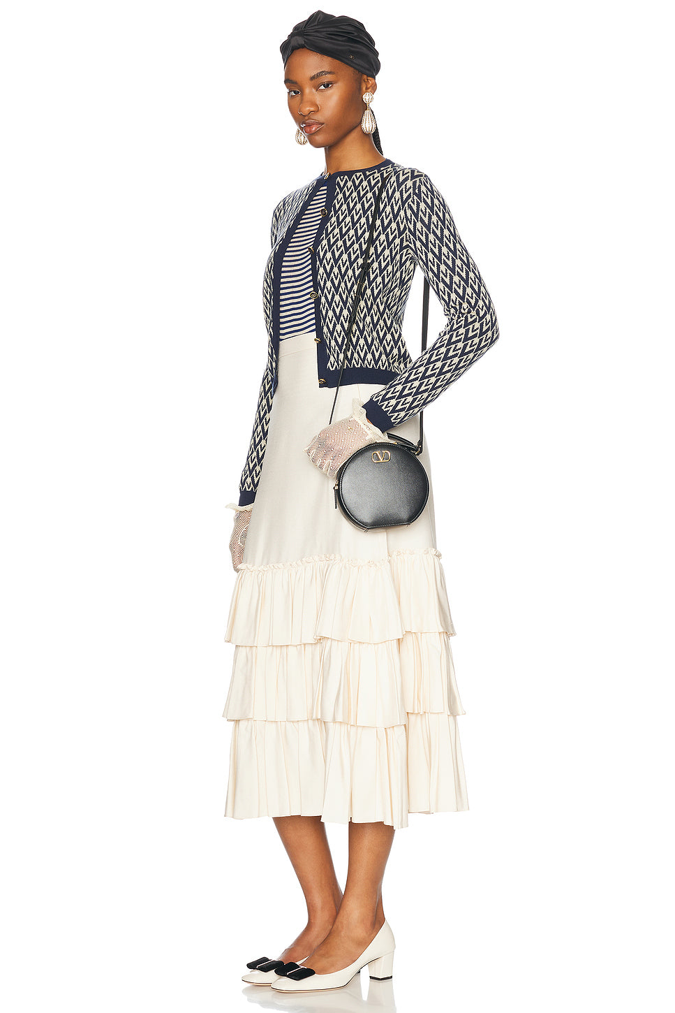 V Logo Signature Mini Bag