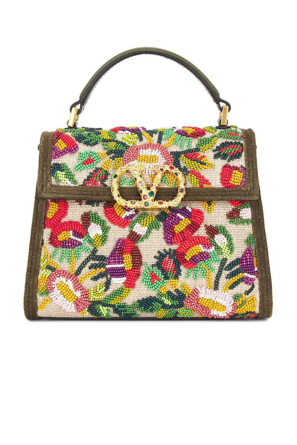 V Sling Mini Top Handle Bag