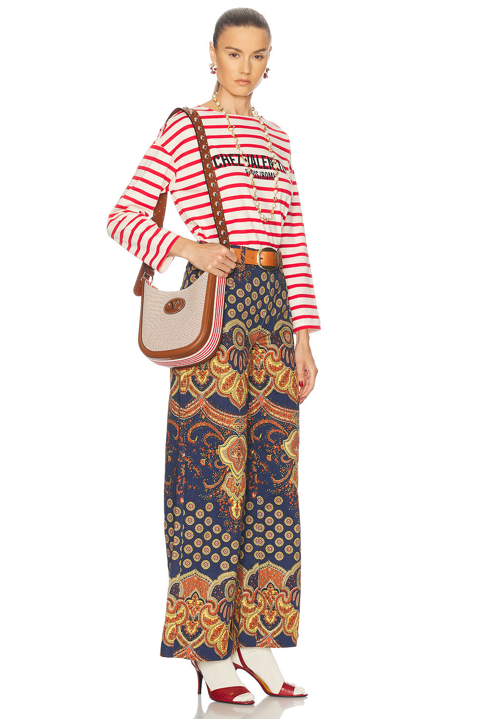 Antibes Small Hobo Bag in Naturale, Tobacco, Selleria, & Bia Rosso