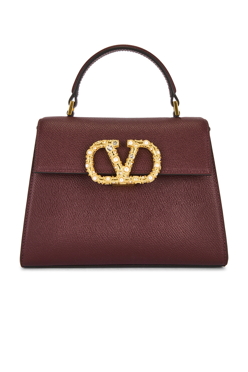 V Sling Small Top Handle Bag