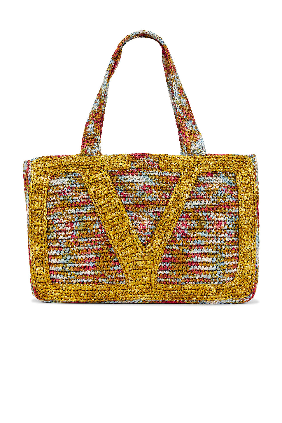 Crochet Raffia Viva Superstar Large Tote Bag