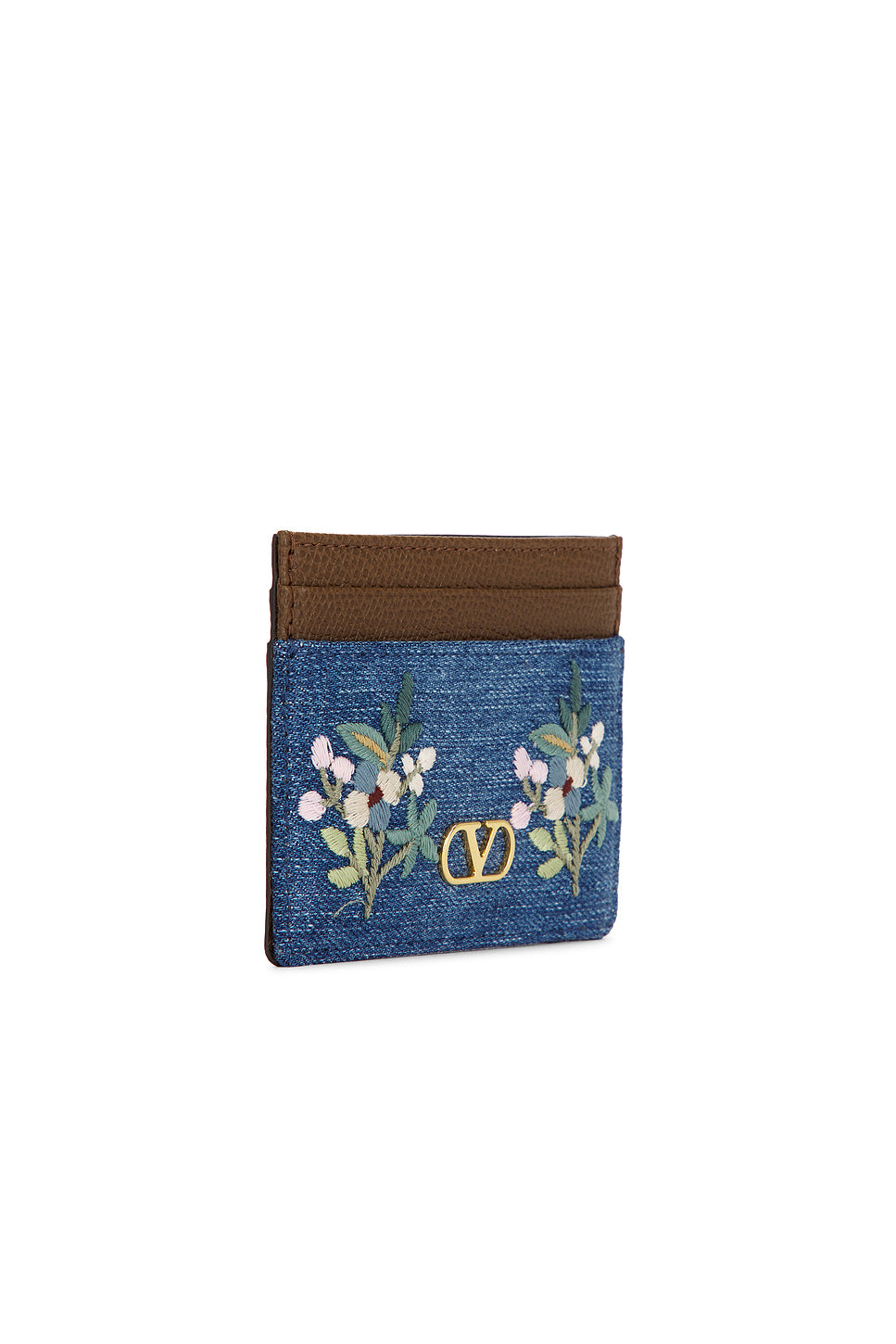 V Logo Signature Card Holder
