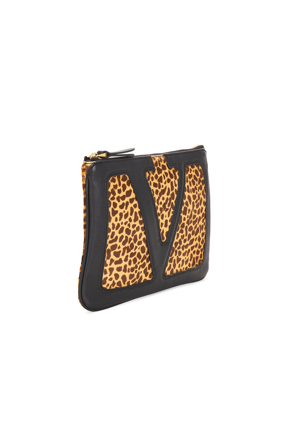 Viva Superstar Calf Hair Medium Flat Pouch