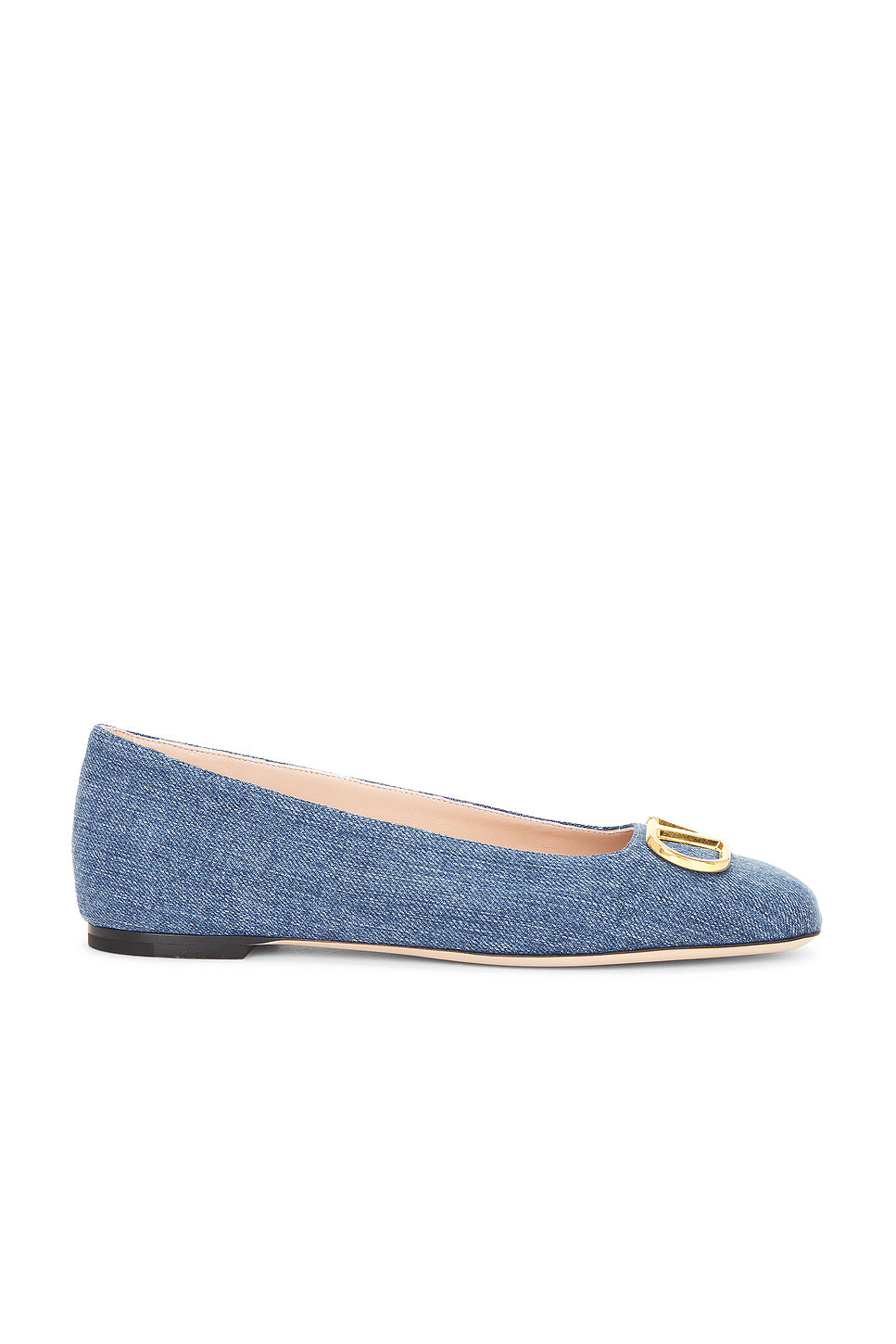 V Logo Signature Ballet Flat