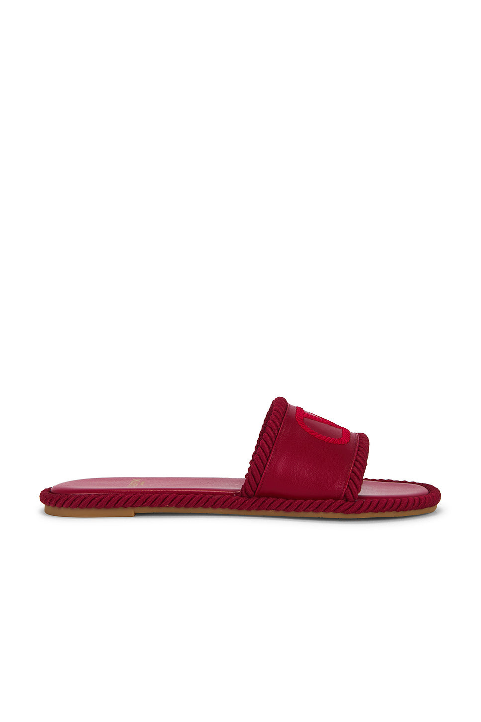V Logo Torchon Slide Espadrilles