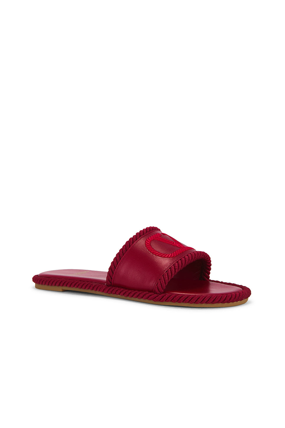V Logo Torchon Slide Espadrilles