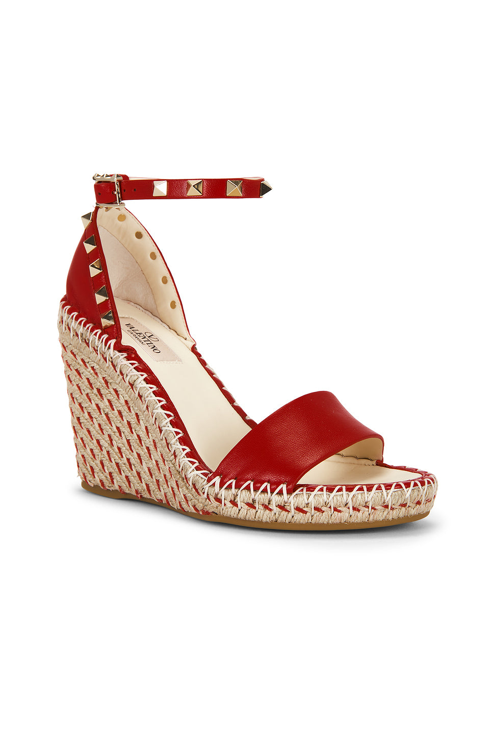 Rockstud Double Wedge Espadrilles