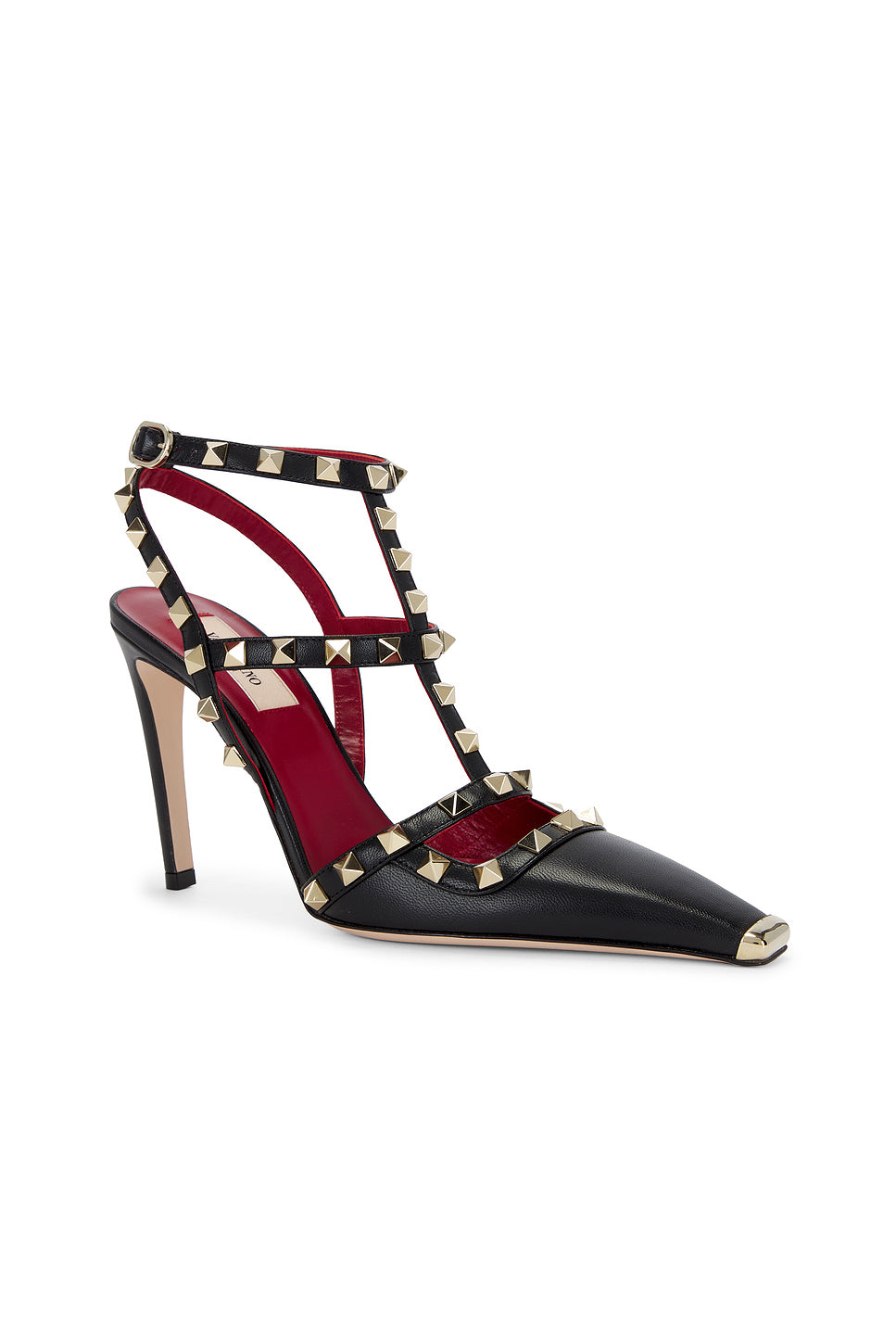 Rockstud Ankle Strap Pump