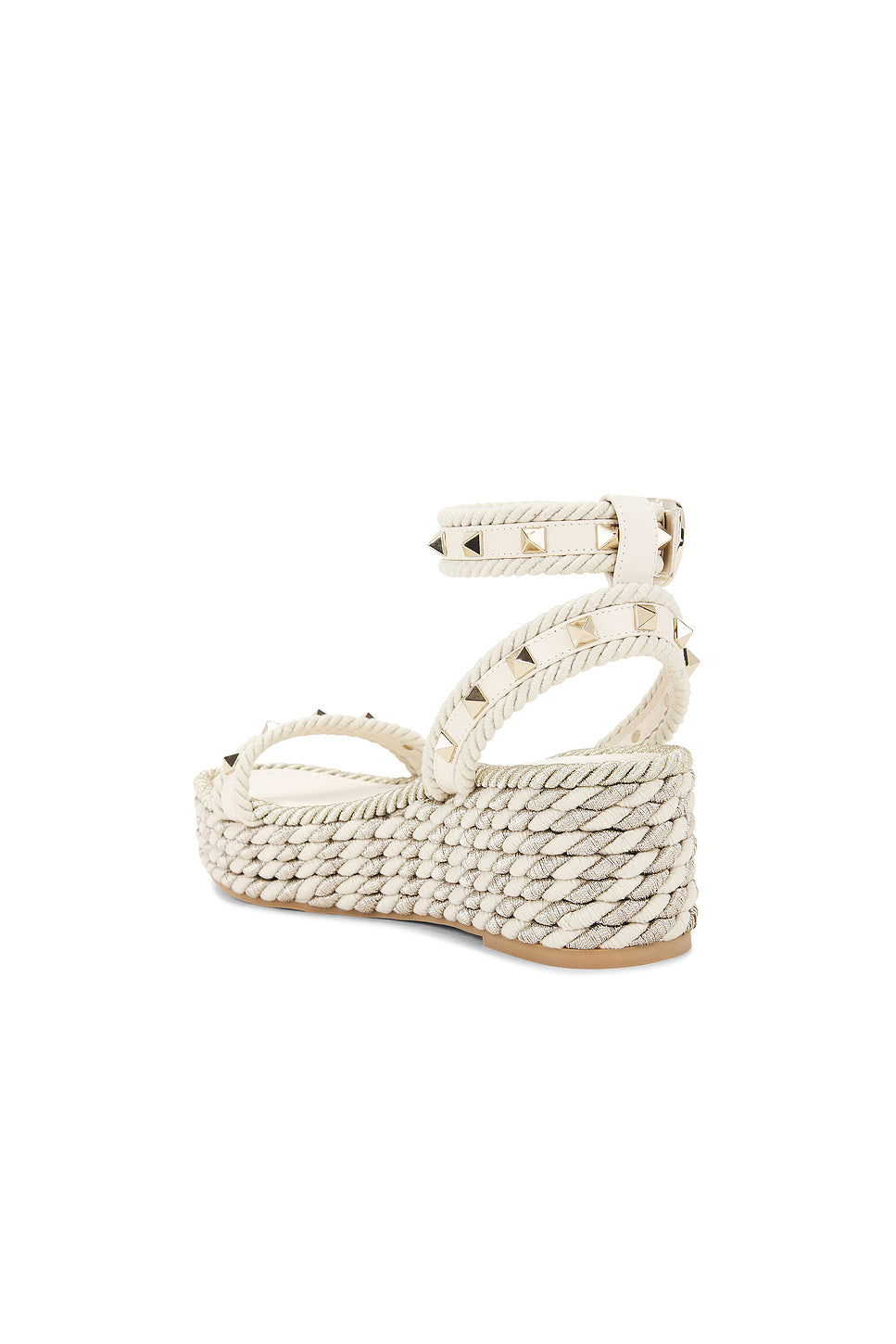 Rockstud Flatform Espadrillas