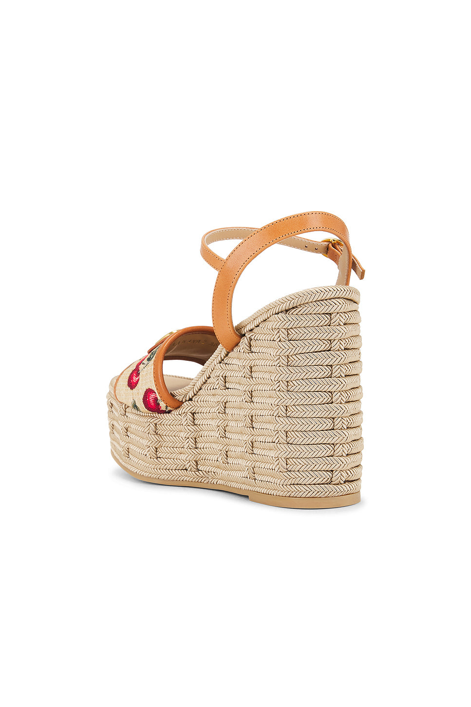 V Logo Signature Espadrilla Wedge
