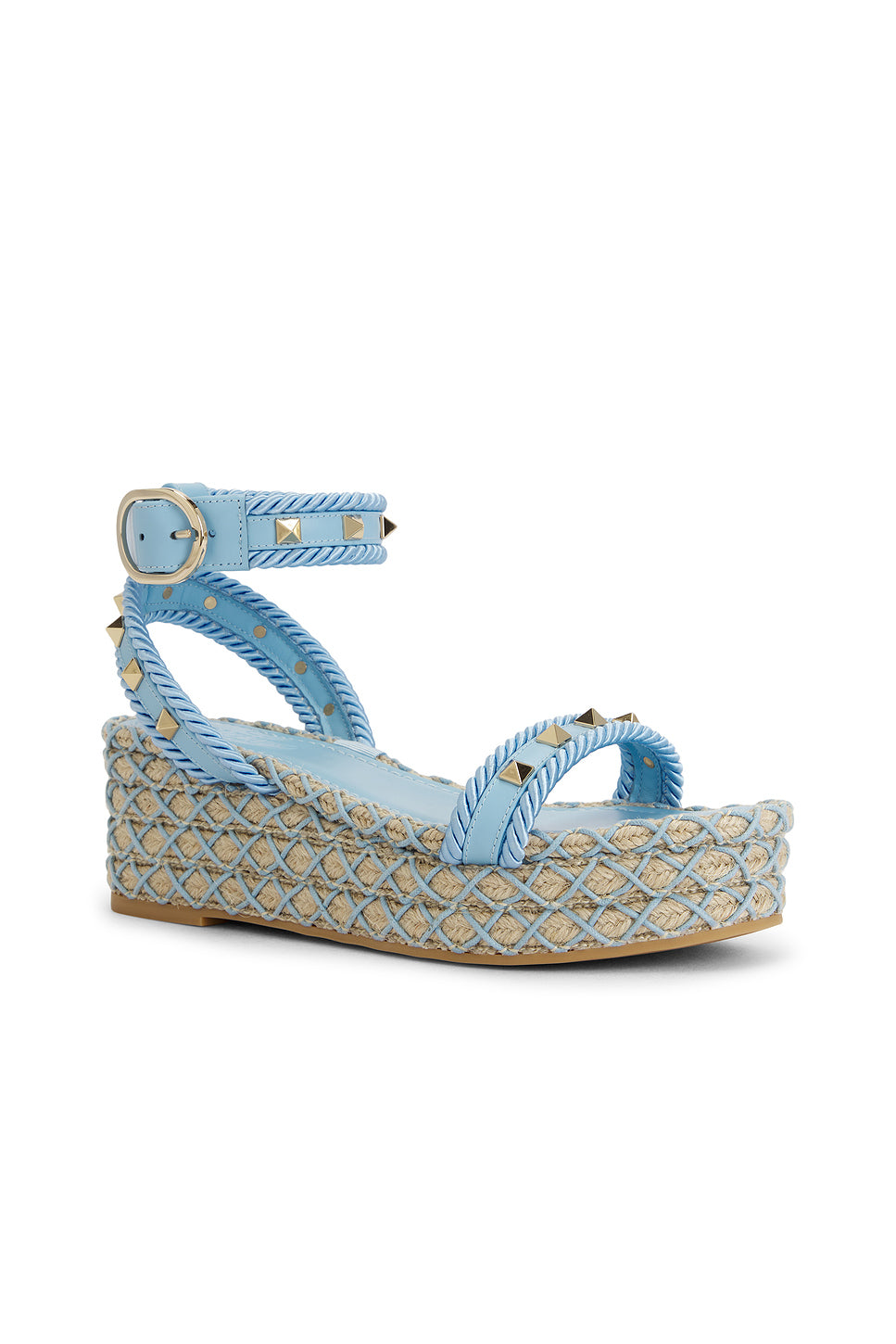 Rockstud Torchon Flatform Espadrilla Sandal