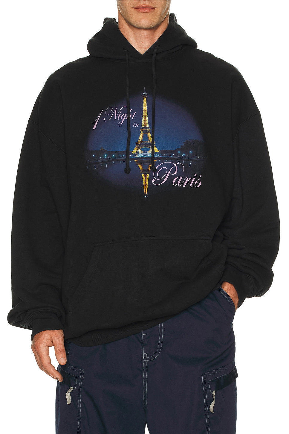 Night In Paris Oversized Hoodie