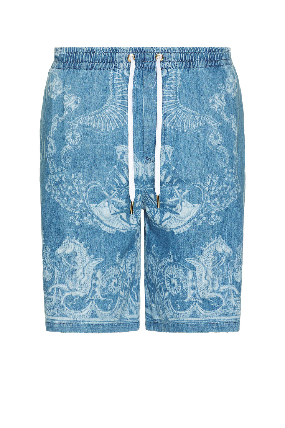 Laser Denim Holiday Print Short