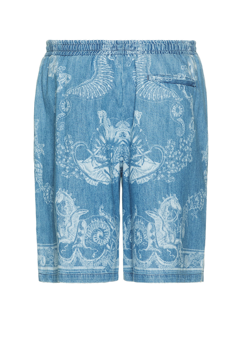 Laser Denim Holiday Print Short