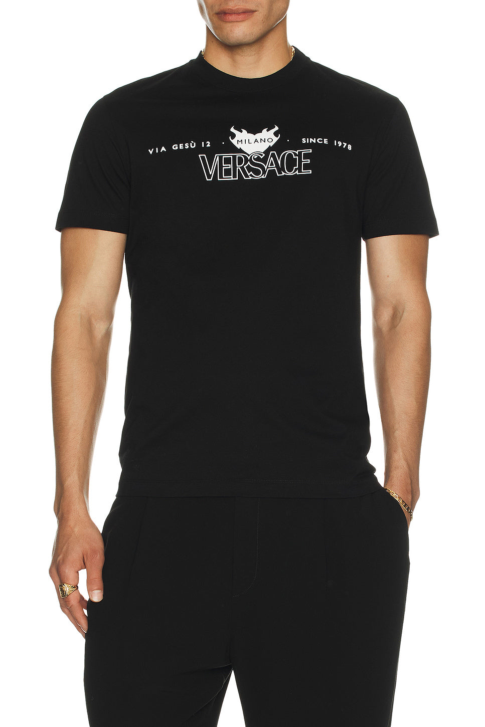 Versace Logo Print T-Shirt