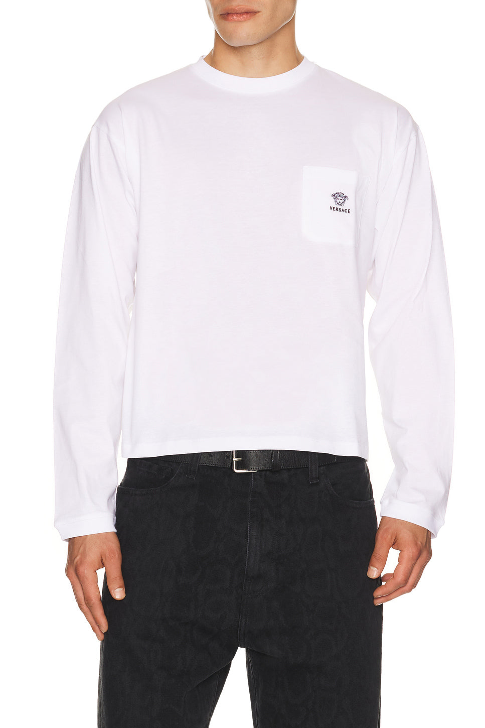 Logo Embroidery Long Sleeve T-Shirt