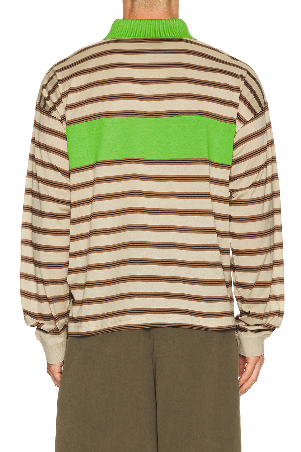Polo With Intarsia And Vintage Logo Embroidery