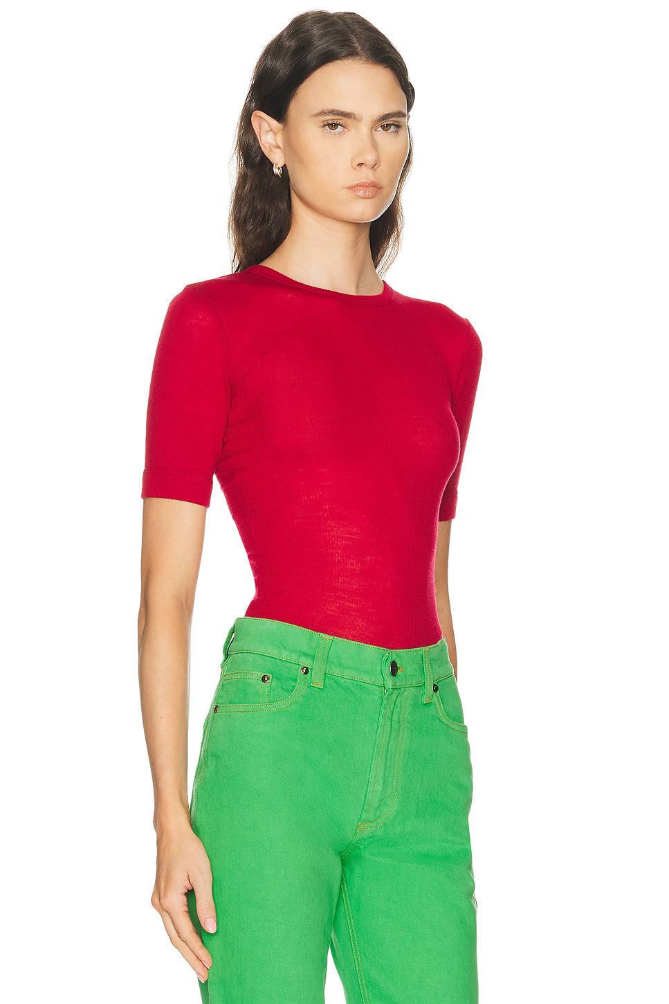 Short Sleeve Rib Top