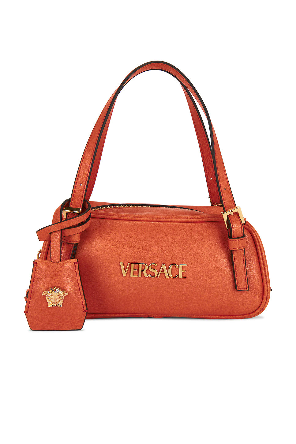 Mini Shoulder Bag in Papaya-versace Gold