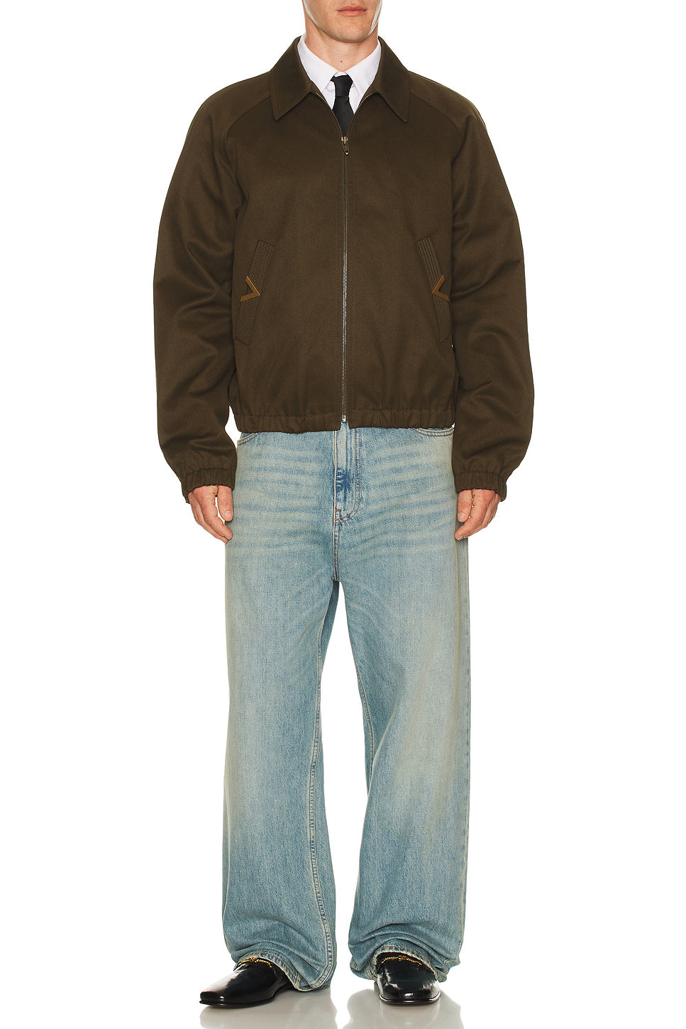 Gabardine Bomber Jacket