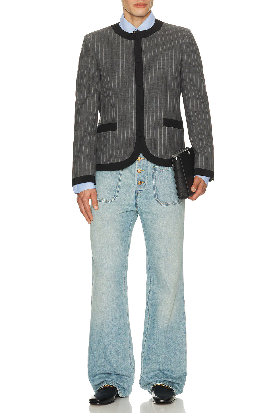 Giacca Faded Pinstripe Jacket