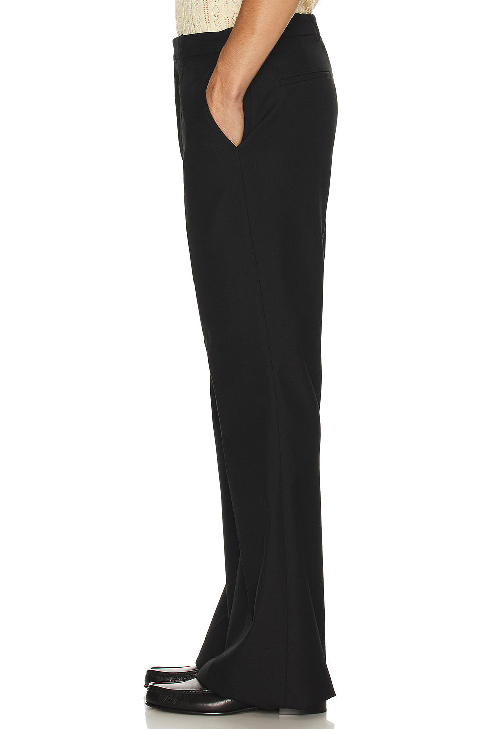 Diagonal Wool Trouser