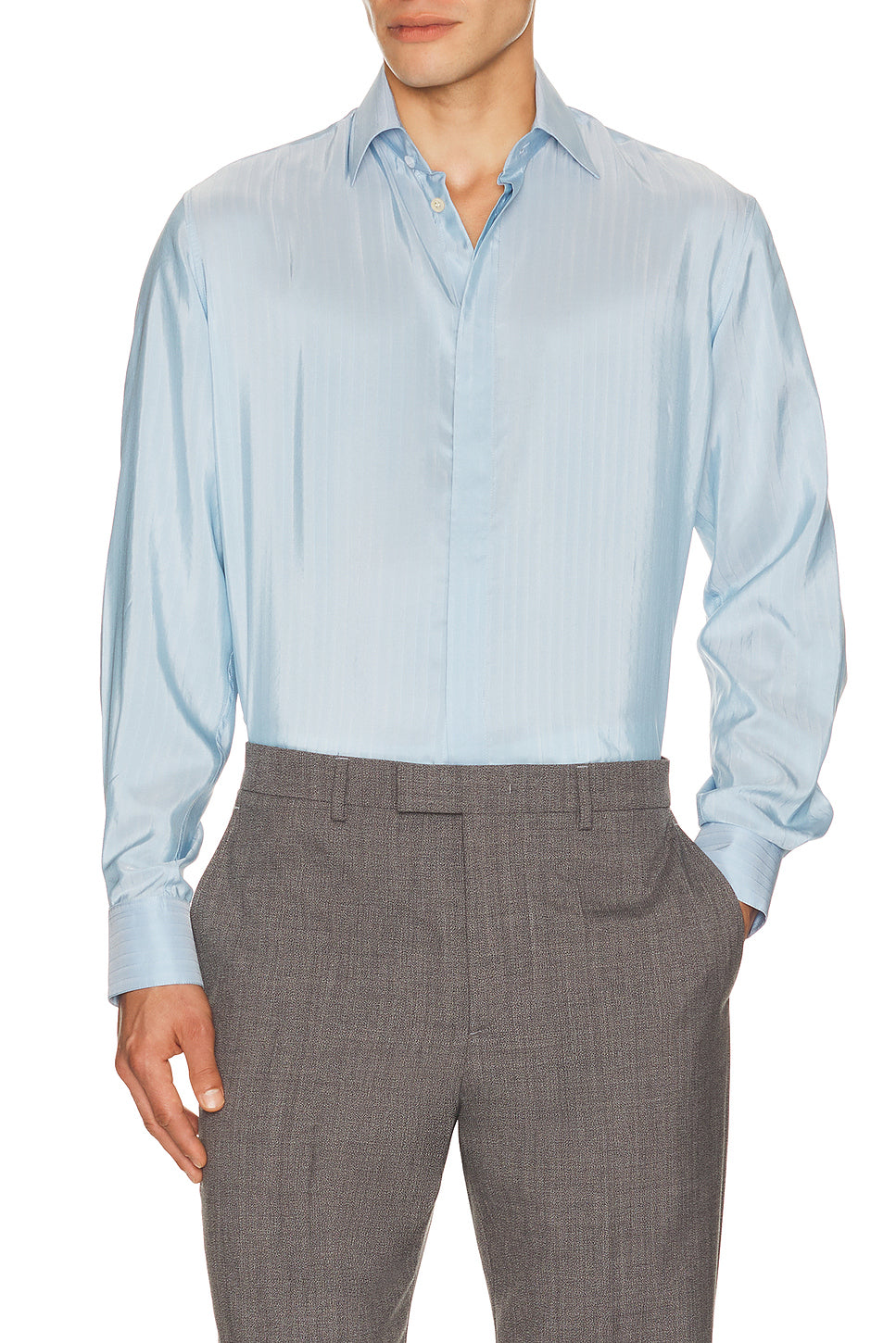 Camicia Manica Lunga Silk Shirt
