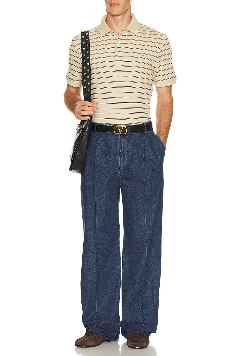 Striped Jersey Polo